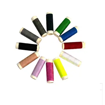 12 Цвята/комплект Шевни Плетене Нишката Макара за Ръчен Бод Машина за Шиене Полиестер Бродерия Занаят САМ Шевни Аксесоар C  5