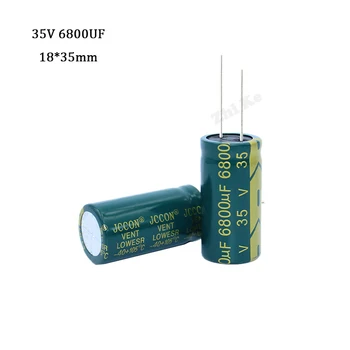 2 бр./лот 35 6800 uf 18*35 високочестотен низкоомный алуминиеви електролитни кондензатори 6800 uf 35 20%  10