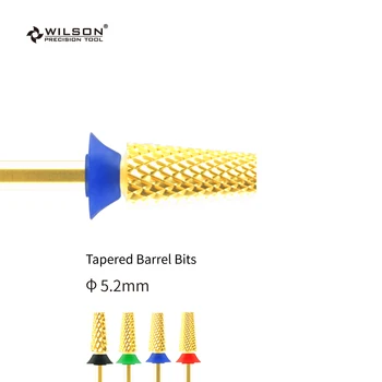 2 елемента - Заострени парченца диаметър 5,2 мм - Злато - Тренировка за нокти от волфрамов WILSON  5