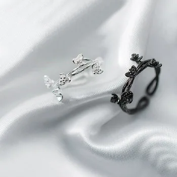 2022 тенденции популярни красиви kpop бижута от неръждаема стомана, циркон пръстена за жени, бижута шипове цвете пръстен  5