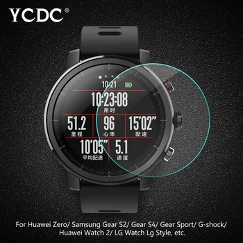 23-46 мм Smart-Часовници, изработени От Закалено Стъкло, Защитно Фолио За Екрана За Garmin Samsung Casio Huami Tic Watch HD Ультратонкая Пълно Защитно Фолио  10
