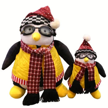 25 см 45 см Приятели Около Плюшен Пингвин Играчка Приятели Вшестером Кукла Обнимашки Хаджи Плюшен Пингвин Играчка за подаръци  1