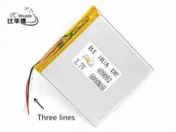 3 линия на Li-Po 3,7 5000 ма 409092 Литиево-йонна батерия (литиево-полимерна) батерия за 7,8,9-инчов таблетен КОМПЮТЪР D70pro II, 4,0*90*92 мм  10