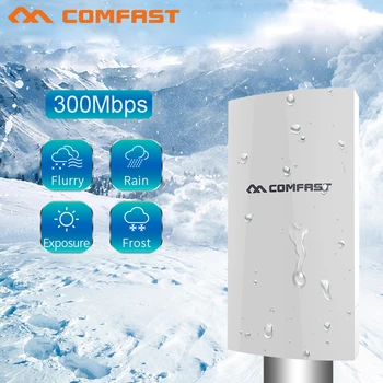300 Mbps на 2,4 Ghz, 5dBi Антена Външната комисия на еп AP 1 км Далечен бой Безжичен Мост Точка за Достъп е Цифров Дисплей WiFi Рутер Comfast E130N  5
