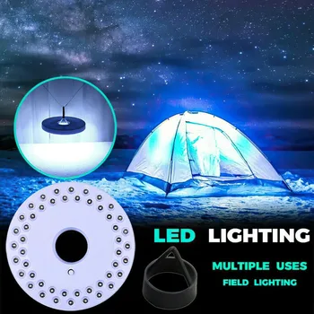 48 LED Лампа за Къмпинг на Открито, Окачен лека нощ, Чадър, Палатка, Лампа за Разходки, Риболов, скално Катерене, Светлинното Диск, Окачен Лампа  5