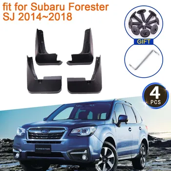 4x за Subaru Forester SJ 2014 2015 2016 2017 2018 Калници Калници Fender Flare на Предното и Задното Колело на Автомобилни Аксесоари  10