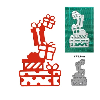 Brithday Party Коледен Подарък Кутия Метални Режещи Щанци За Изрязване Производство на матрици Поздравителна Картичка Занаят САМ Художествена Хартия Изрежете умре  10
