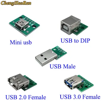 ChengHaoRan Mini Micro USB за DIP адаптер Тестова платка печатна платка USB 2,0 3,0 3,1/Type-C/HDMI Женски Конектор  10