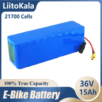 LiitoKala 36 В 15Ah батерия 21700 5000 ма 10S3P батерията 500 W батерия с висока мощност от 42 До 15000 ма електрически велосипед Ebike BMS XT60  10