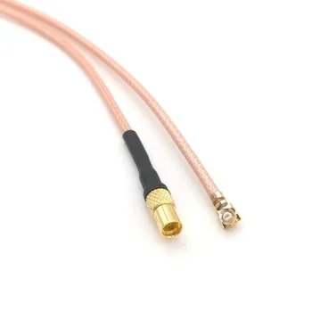 MMCX Женски кабел от Сащ FL IPX RF с косичкой RG178 8 