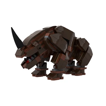 MOC Mudhorn Чудовище Строителни Блокове Комплект Космически Войни Носорог Модел Тухли Идея да се Съберат Играчки за домашни Любимци За Деца На Рожден Ден Gfits  10