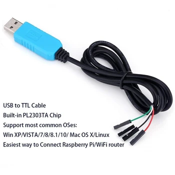 PL2303 USB TA TTL Конвертира RS232 сериен кабел PL2303TA е Съвместим с Win XP/VISTA/7/8/8.1 -добре, отколкото pl2303hx  1