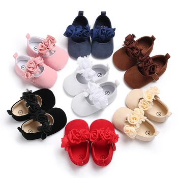 Prewalker Нова Мека Подметка за Новородени, Скъпа Мека Подметка с цветен модел, Мини Детски Стъпки, пролетно-есенна обувки 0-18 месеца  10