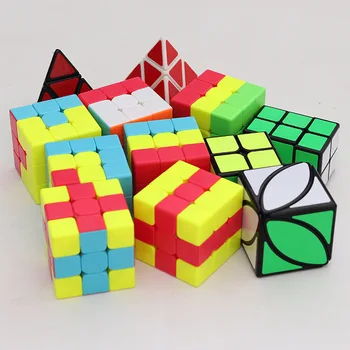 Qiyi Mofangge Образователна серия Магически Куб 3x3x3 Магистралата Пъзел Играчка Еднорог Пудинг БРЪШЛЯН Lvy Ухабистая Червената Шапчица Опаковъчни кубчета  10