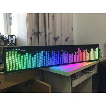 RGB Пълноцветен Музикален Спектър Дисплей Авто Аудио LED Еквалайзер С Гласов контрол KTV Панорамен Бар Ритъм Лек Корпус От Алуминиева Сплав  10