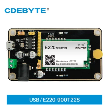 Suzan Тест такса LLCC68 Модул 868 Mhz 915 Mhz Тестов комплект USB Интерфейс и антена UART Безжичен Модул CDEBYTE E220-900TBL-01  10