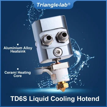 Trianglelab TD6S с течно охлаждане Hotend За екструдер с директно задвижване CHC TD6 V6 HOTEND DDB DDE или принтер Bowden voron3d  5