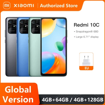 Xiaomi Redmi 10В Глобалната версия 4 GB 64 GB /128 GB Смартфон Snapdragon 680 Восьмиядерный 6,71 
