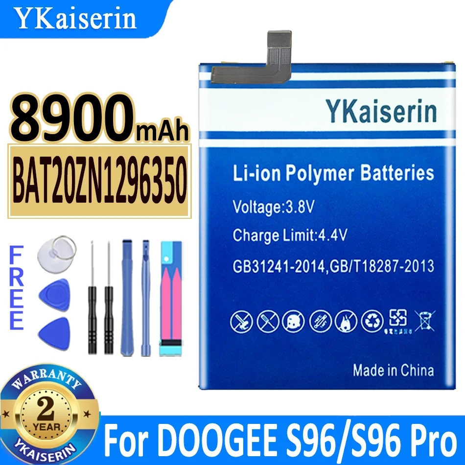 8900 ма YKaiserin Батерия BAT20ZN1296350 за DOOGEE S96/S96 Pro/S96Pro Батерия с голям Капацитет + Песен НЯМА