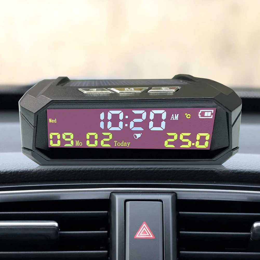 Вижте Слънчеви Автомобилни Цифрови Часовници AN01 AN02 ГУМИТЕ с LCD Дисплей, Автоаксесоари за Уникални Детайли, Портативни Автомобилни Украса