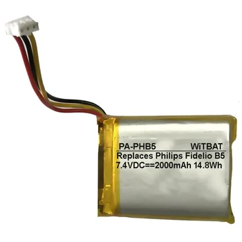 Батерия за Philips Fidelio B5 Плейър Нов Li-Po Полимерна Батерия Подмяна на 7,4 През 2000 mah Ред 3 + Щепсел  10
