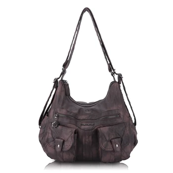 Дамска чанта AngelBarcelo голям Капацитет, с Меки Водоустойчиви Ежедневни Чанти от Изкуствена Кожа с горната дръжка, лесна чанта през Рамо за жени  10