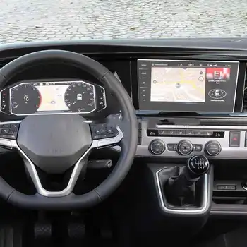 За Volkswagen Multivan 2021 Автомобилен Радиоприемник GPS Навигационен Екран Защитен слой От Закалено Стъкло Авто Интериор Предпазва от Драскотини  10