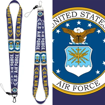 Каишка за ключове с лента за мобилен телефон военновъздушните сили на САЩ, подвижни висящи лента на китката  10
