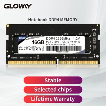 Оперативна памет на лаптопа Gloway 2666 Mhz 16 GB Memoria DDR4 8 GB, 3200 Mhz PC4-25600 CL16 Памет sodimm памет За Лаптоп  10