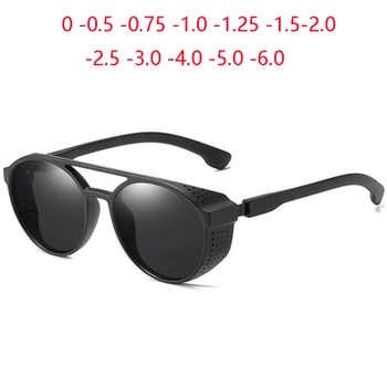 Рецепта за лещи, Мъжки Поляризирани слънчеви очила, Дамски слънчеви очила с антирефлексно покритие UV400, Овални Недалновидни очила с диоптриями от 0 -0,5 -0,75 До -6,0  10