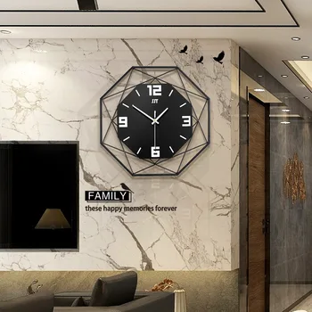 Скандинавски ясен стил дизайн стенни часовници креативна хол Светещи дървени часовници кварцови домашни часовници модни висящи часовници  10