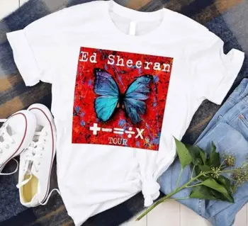 Тениска с пеперуда Ed Sheeran Тениска Ed Sheeran Tour 2022  10